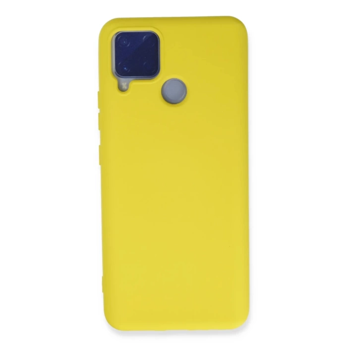 Newface Realme C15 Kılıf Nano içi Kadife Silikon