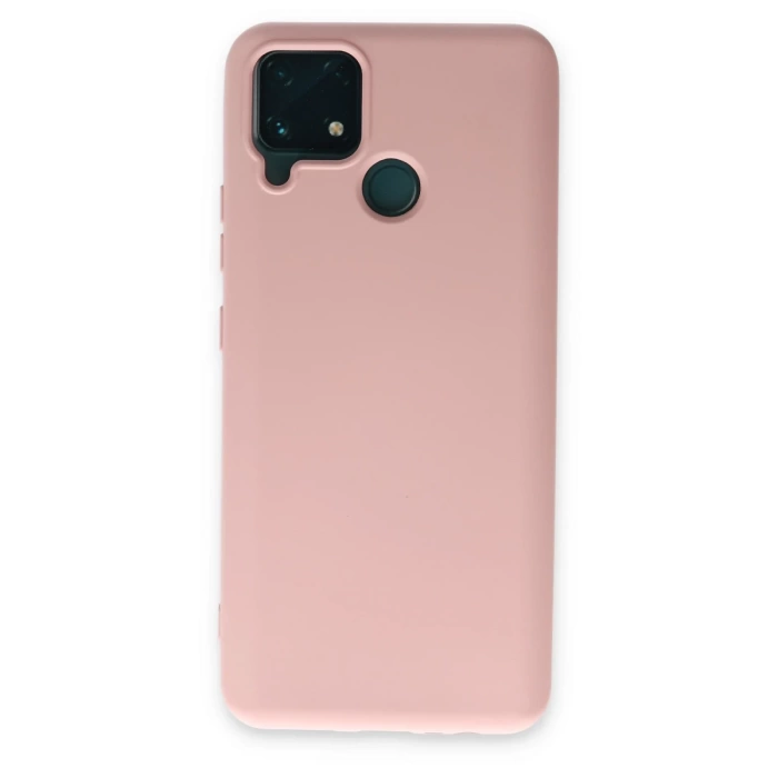 Newface Realme C15 Kılıf Nano içi Kadife Silikon