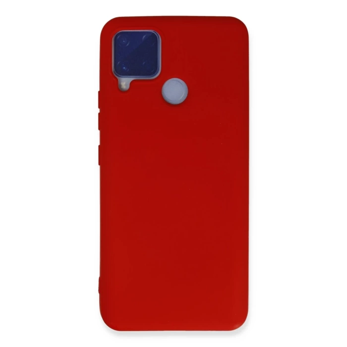 Newface Realme C15 Kılıf Nano içi Kadife Silikon