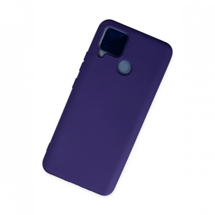 Newface Realme C15 Kılıf Nano içi Kadife Silikon