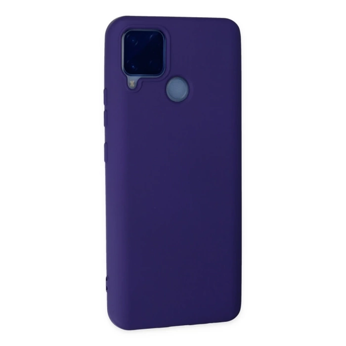 Newface Realme C15 Kılıf Nano içi Kadife Silikon