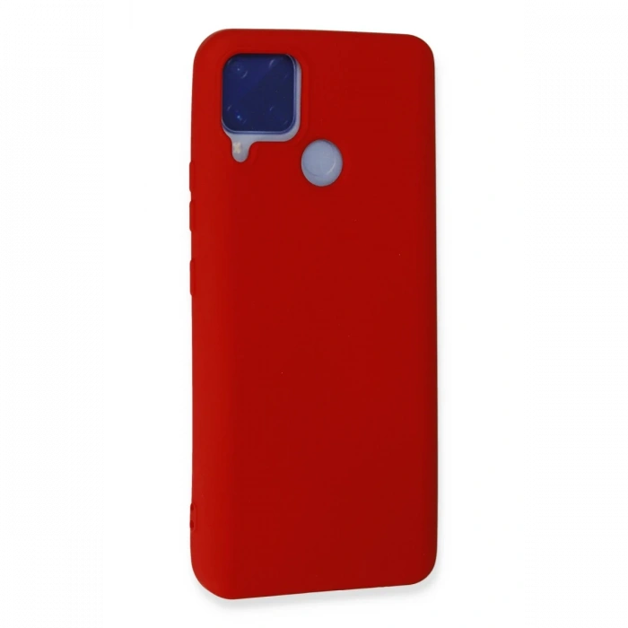 Newface Realme C15 Kılıf Nano içi Kadife Silikon