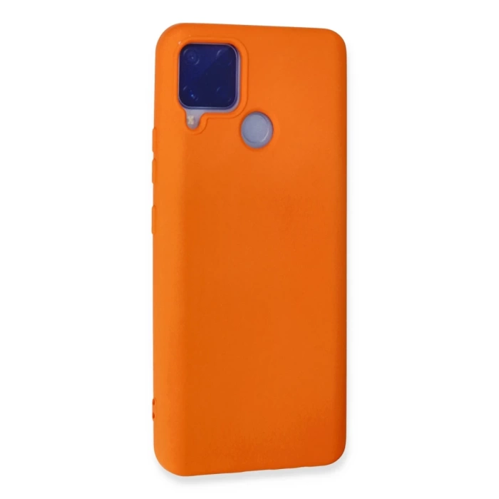 Newface Realme C15 Kılıf Nano içi Kadife Silikon