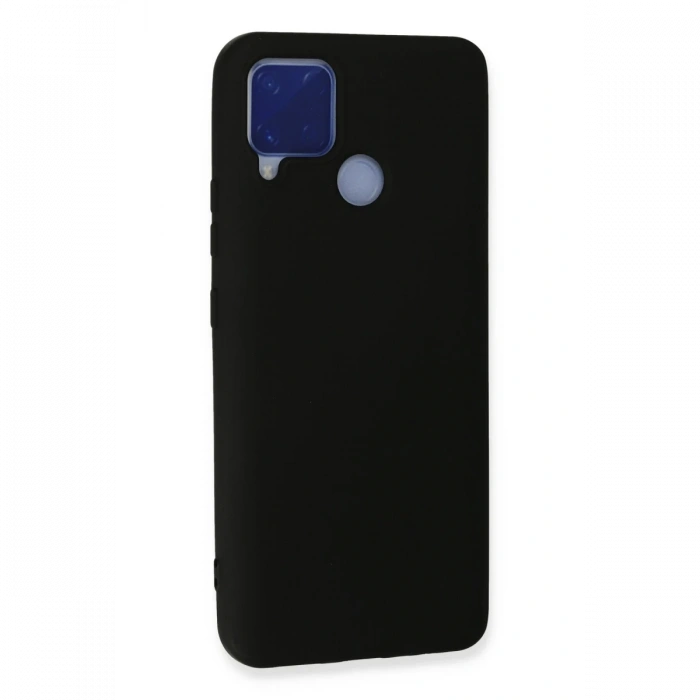 Newface Realme C15 Kılıf Nano içi Kadife Silikon