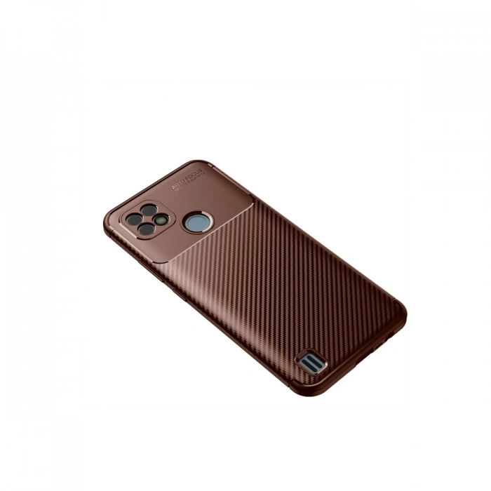 Newface Realme C21 Kılıf Auto Focus Karbon Kapak