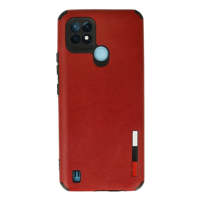 Newface Realme C21 Kılıf Loop Deri Silikon