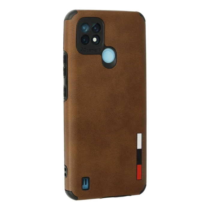 Newface Realme C21 Kılıf Loop Deri Silikon