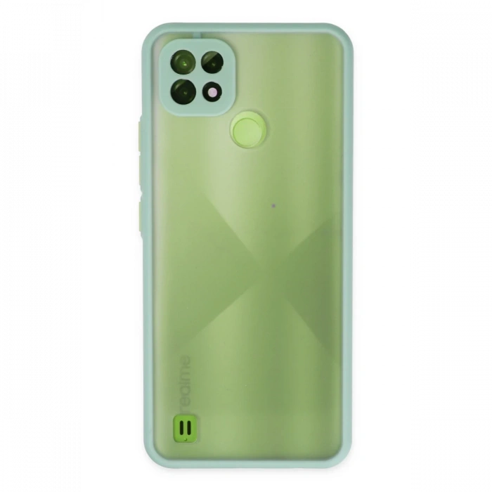 Newface Realme C21 Kılıf Montreal Silikon Kapak - Turkuaz