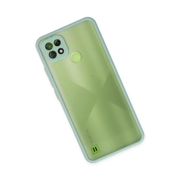 Newface Realme C21 Kılıf Montreal Silikon Kapak - Turkuaz