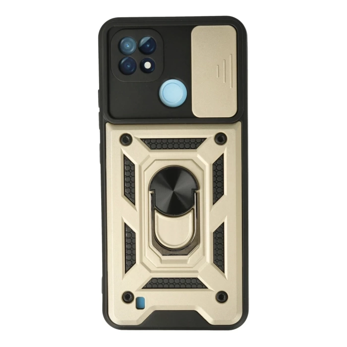 Newface Realme C21 Kılıf Pars Lens Yüzüklü Silikon