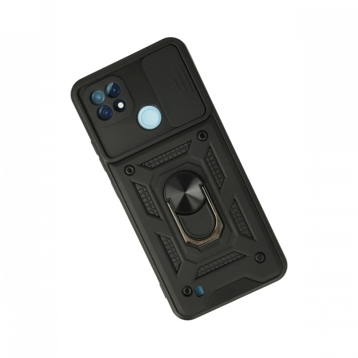 Newface Realme C21 Kılıf Pars Lens Yüzüklü Silikon
