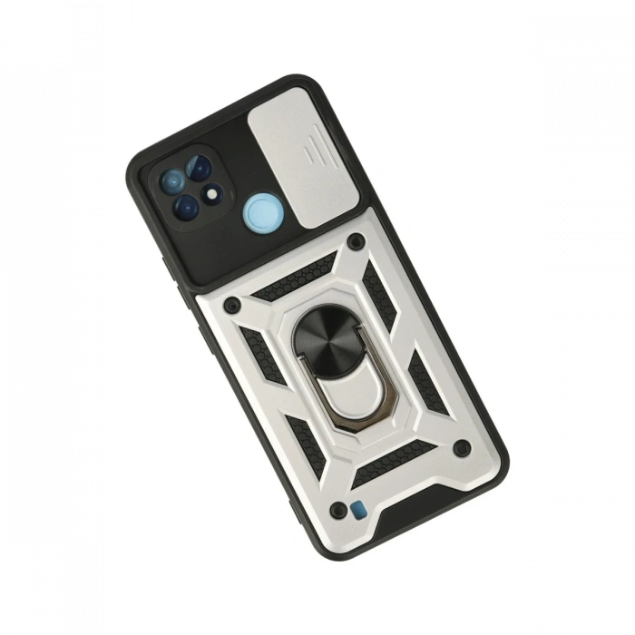 Newface Realme C21 Kılıf Pars Lens Yüzüklü Silikon