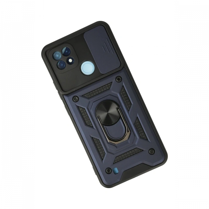 Newface Realme C21 Kılıf Pars Lens Yüzüklü Silikon
