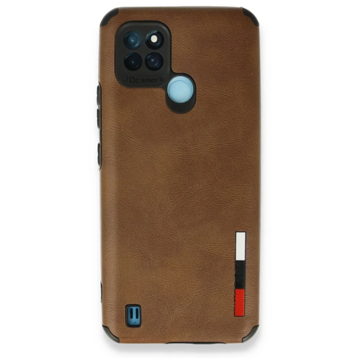 Newface Realme C25Y Kılıf Loop Deri Silikon