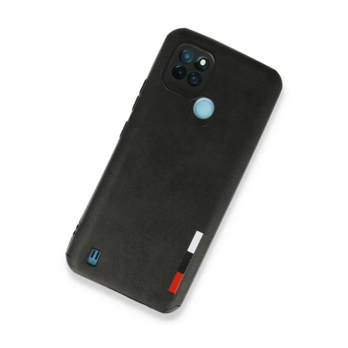 Newface Realme C25Y Kılıf Loop Deri Silikon