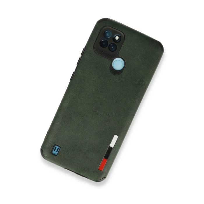 Newface Realme C25Y Kılıf Loop Deri Silikon