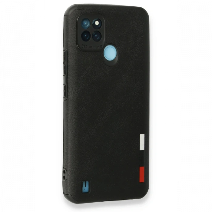 Newface Realme C25Y Kılıf Loop Deri Silikon
