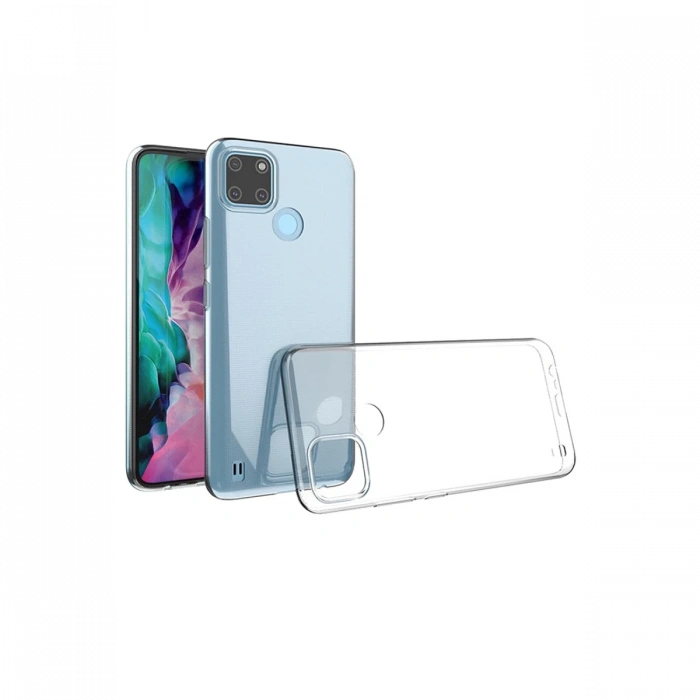 Newface Realme C25Y Kılıf Lüx Şeffaf Silikon