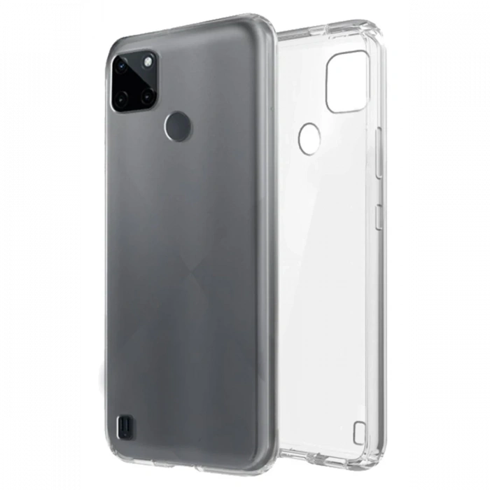 Newface Realme C25Y Kılıf Lüx Şeffaf Silikon