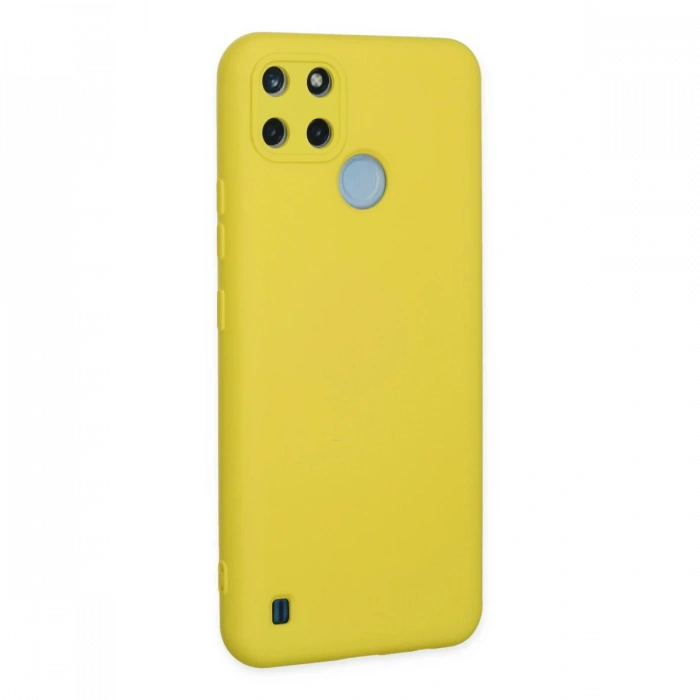 Newface Realme C25Y Kılıf Nano içi Kadife Silikon