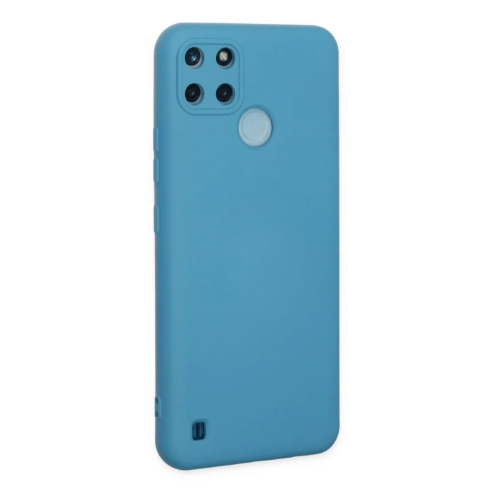 Newface Realme C25Y Kılıf Nano içi Kadife Silikon