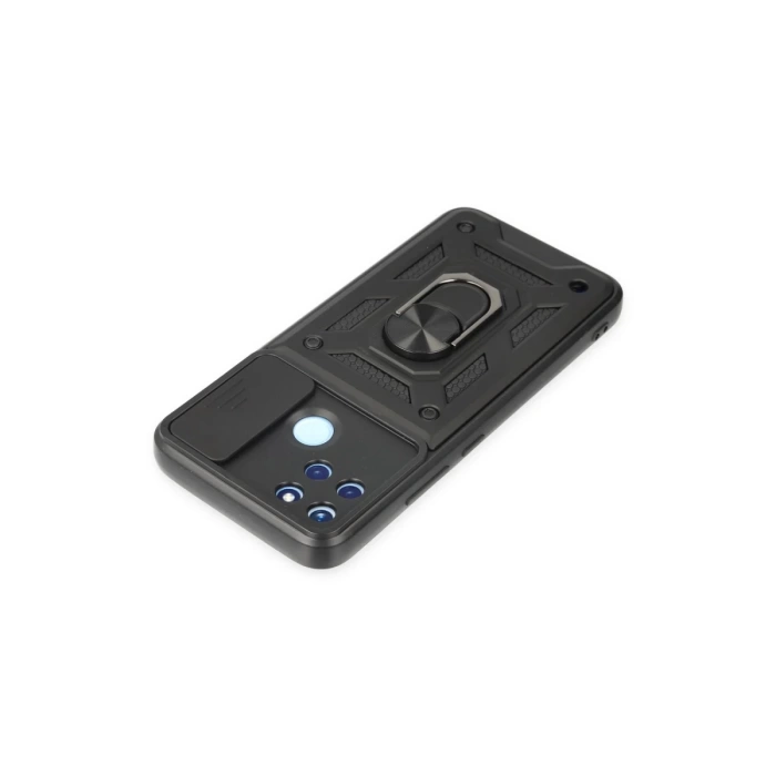 Newface Realme C25Y Kılıf Pars Lens Yüzüklü Silikon