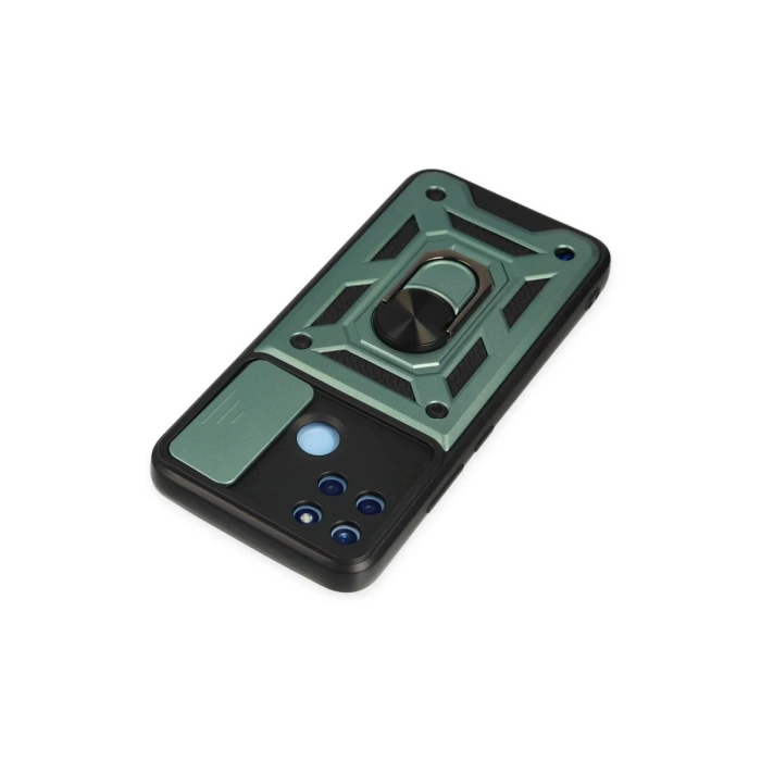 Newface Realme C25Y Kılıf Pars Lens Yüzüklü Silikon