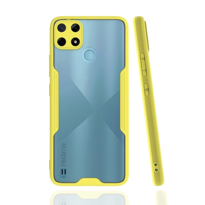 Newface Realme C25Y Kılıf Platin Silikon