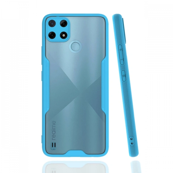 Newface Realme C25Y Kılıf Platin Silikon