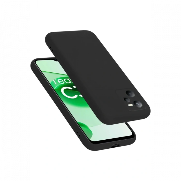 Newface Realme C35 Kılıf First Silikon - Siyah