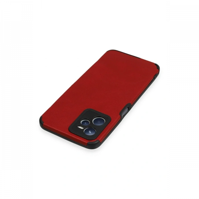Newface Realme C35 Kılıf Loop Deri Silikon