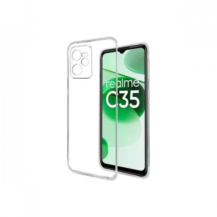 Newface Realme C35 Kılıf Lüx Şeffaf Silikon