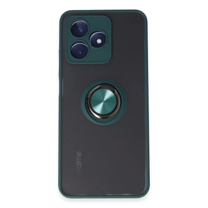 Newface Realme C53 Kılıf Montreal Yüzüklü Silikon Kapak