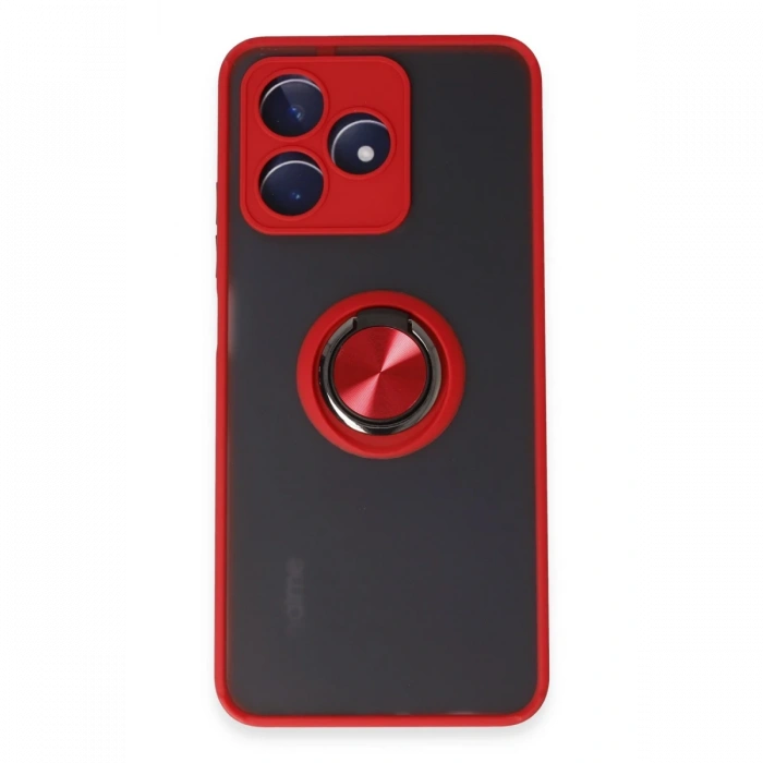 Newface Realme C53 Kılıf Montreal Yüzüklü Silikon Kapak