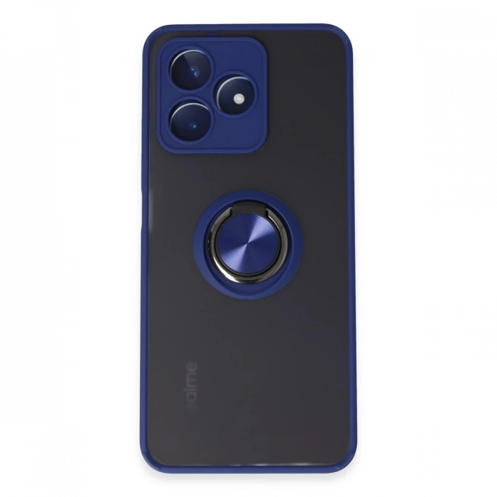 Newface Realme C53 Kılıf Montreal Yüzüklü Silikon Kapak