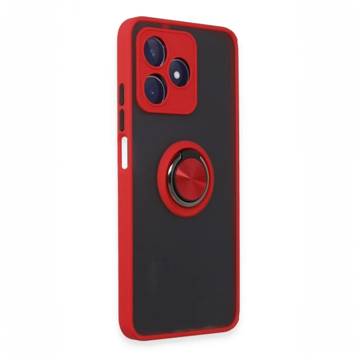 Newface Realme C53 Kılıf Montreal Yüzüklü Silikon Kapak
