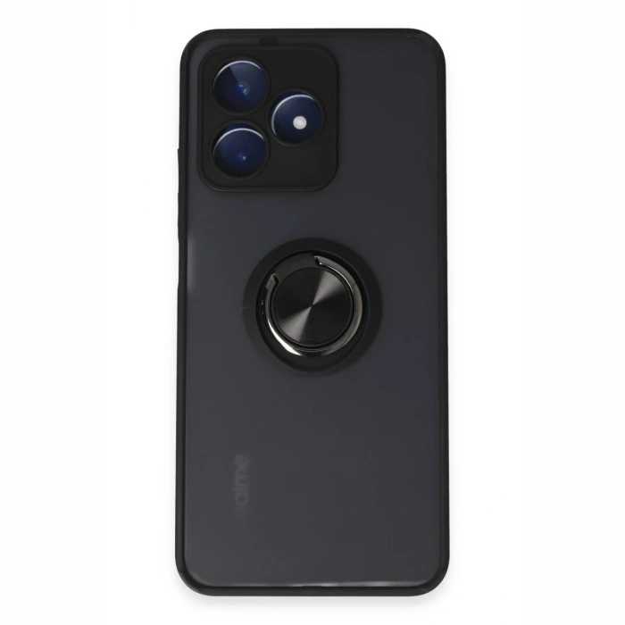 Newface Realme C53 Kılıf Montreal Yüzüklü Silikon Kapak