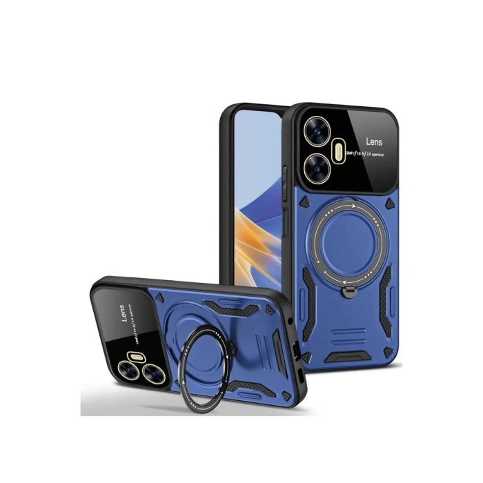 Newface Realme C55 Kılıf Joy Lens Standlı Kapak
