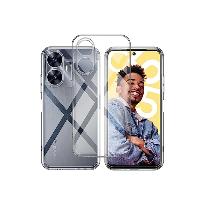 Newface Realme C55 Kılıf Lüx Şeffaf Silikon