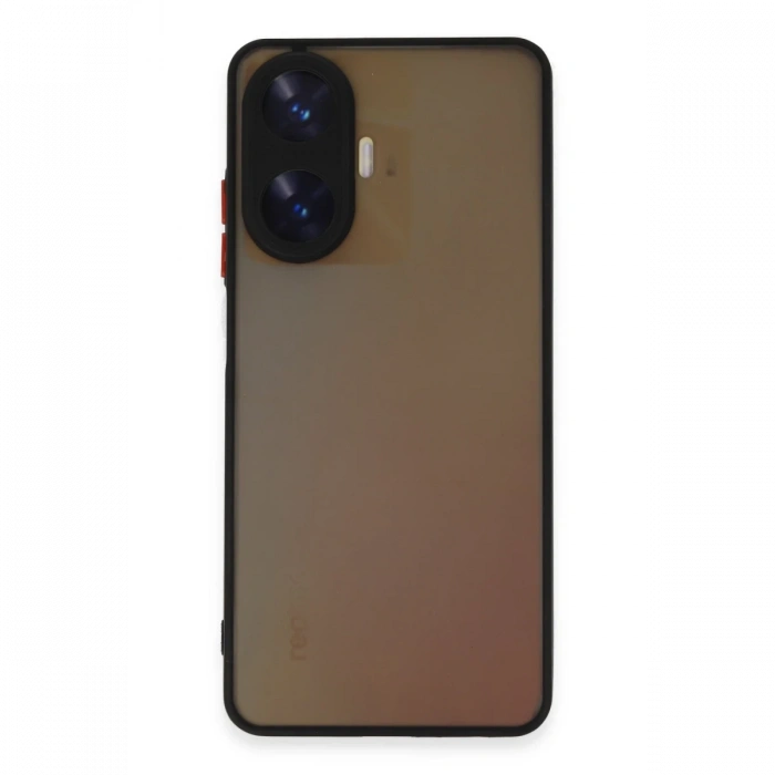 Newface Realme C55 Kılıf Montreal Silikon Kapak - Siyah