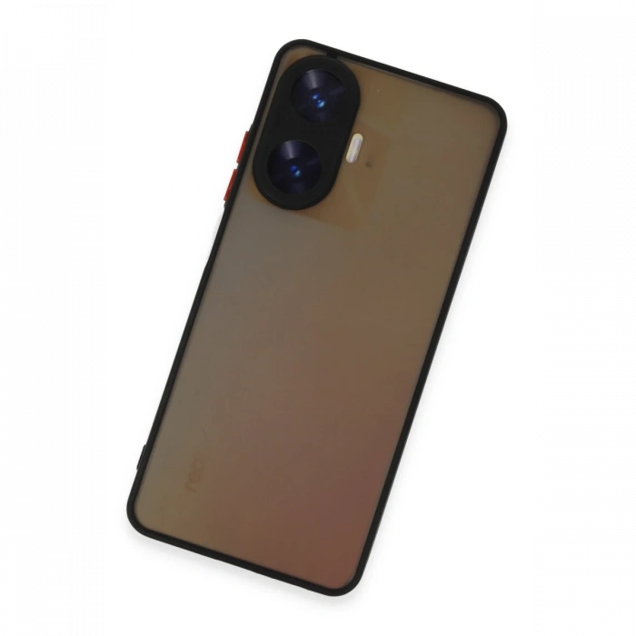 Newface Realme C55 Kılıf Montreal Silikon Kapak - Siyah