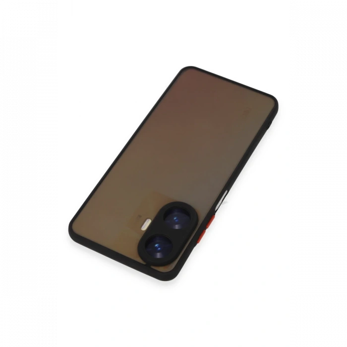 Newface Realme C55 Kılıf Montreal Silikon Kapak - Siyah