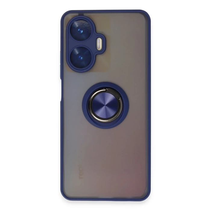 Newface Realme C55 Kılıf Montreal Yüzüklü Silikon Kapak