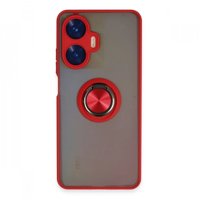Newface Realme C55 Kılıf Montreal Yüzüklü Silikon Kapak