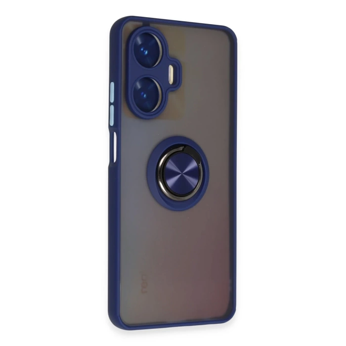 Newface Realme C55 Kılıf Montreal Yüzüklü Silikon Kapak