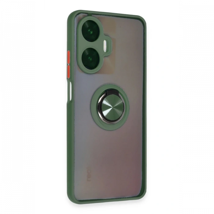 Newface Realme C55 Kılıf Montreal Yüzüklü Silikon Kapak