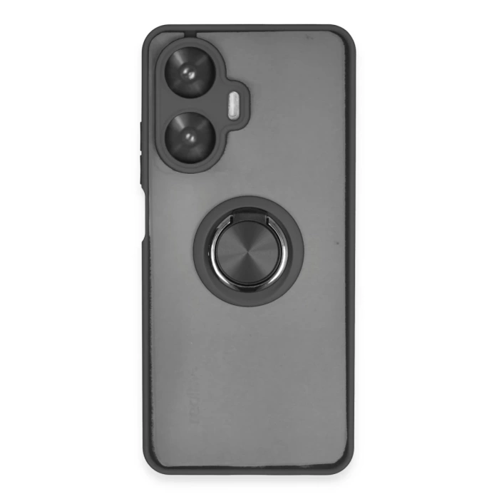 Newface Realme C55 Kılıf Montreal Yüzüklü Silikon Kapak