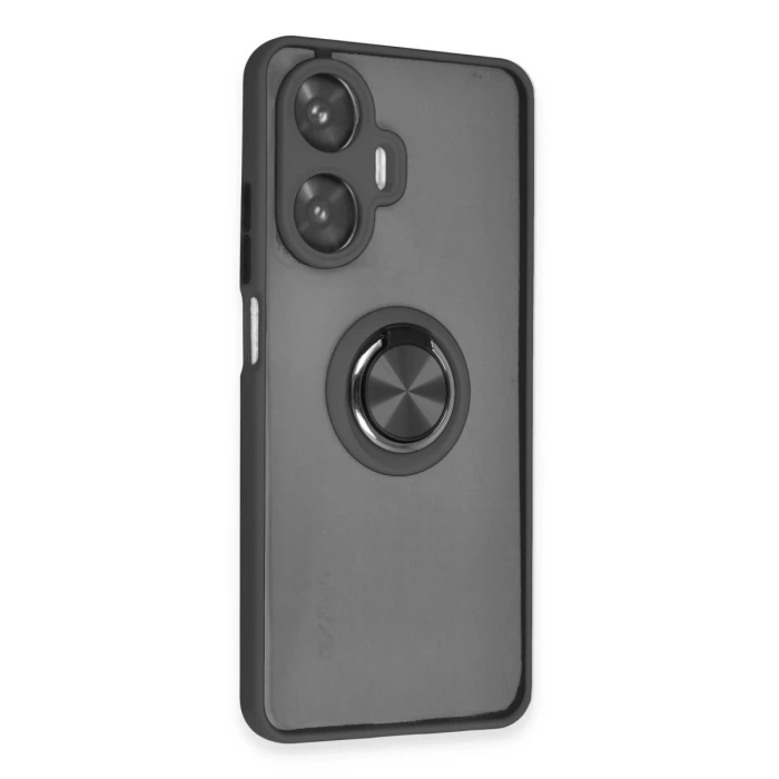 Newface Realme C55 Kılıf Montreal Yüzüklü Silikon Kapak