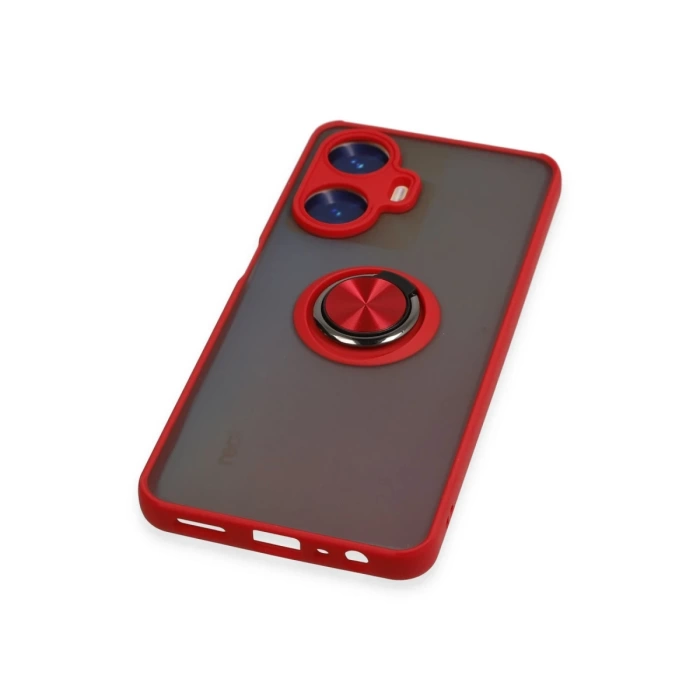 Newface Realme C55 Kılıf Montreal Yüzüklü Silikon Kapak