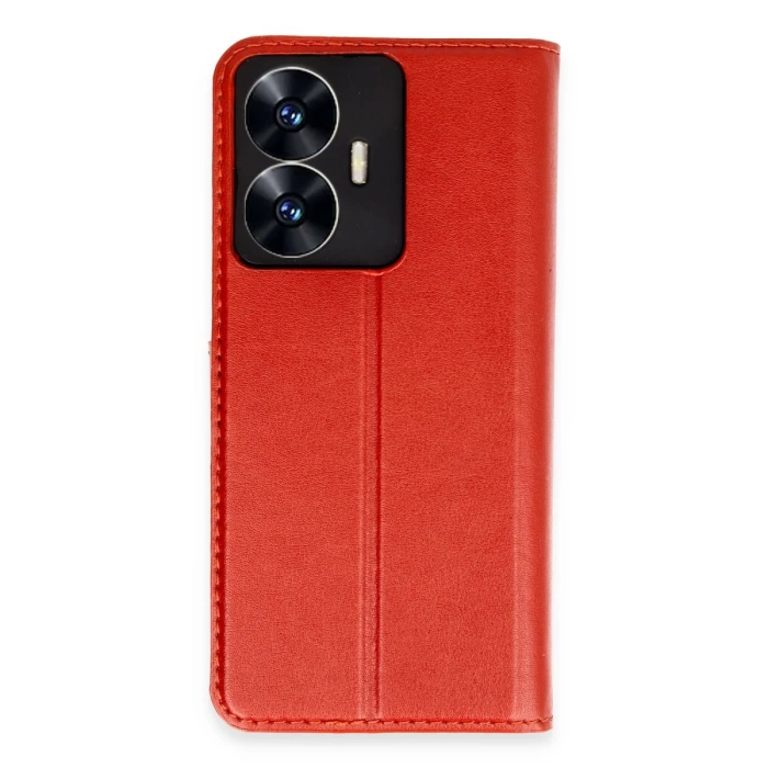 Newface Realme C55 Kılıf Trend S Plus Kapaklı Kılıf - Kırmızı